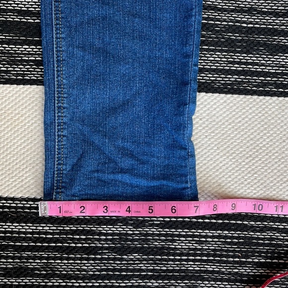 Be-Girl Basic Medium Idigo Distressed Denim Long Overalls Size: 2XL - Picture 11 of 14